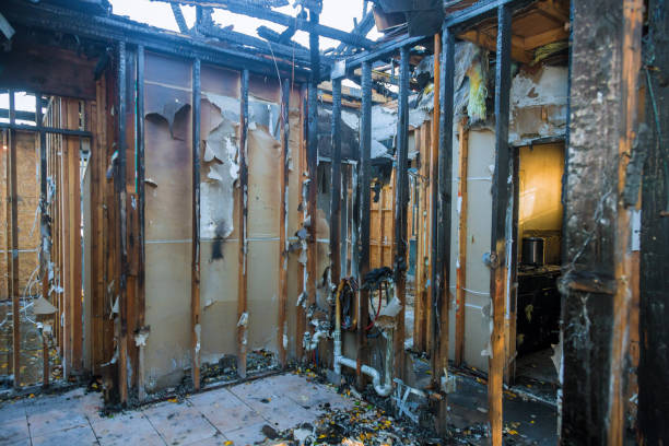 Professional Fire Damage Restoration technician working in Hiram, GA